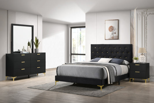 Kendall 4-piece Queen Bedroom Set Black