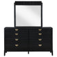 Brookmead 8-drawer Dresser with Mirror Black
