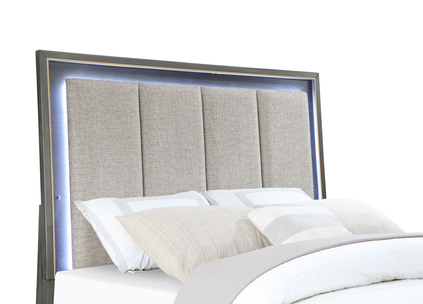 Kieran 4-piece Eastern King Bedroom Set Grey