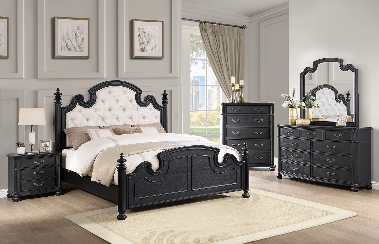 Celina 5-piece Queen Bedroom Set Black