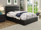 Riverbend Upholstered Queen Storage Panel Bed Black