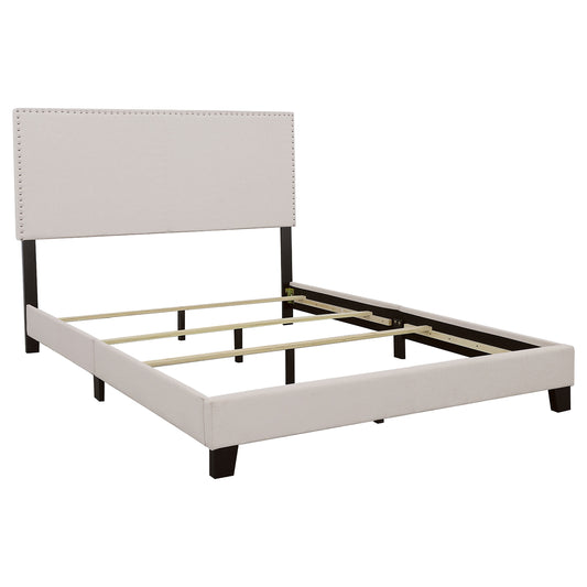 Boyd Upholstered California King Panel Bed Ivory