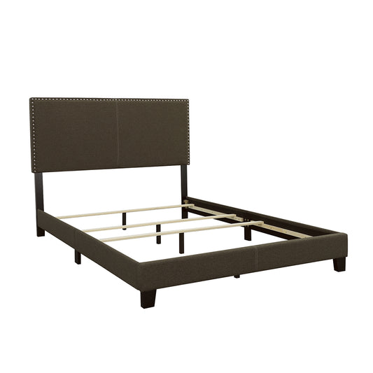 Boyd Upholstered California King Panel Bed Charcoal