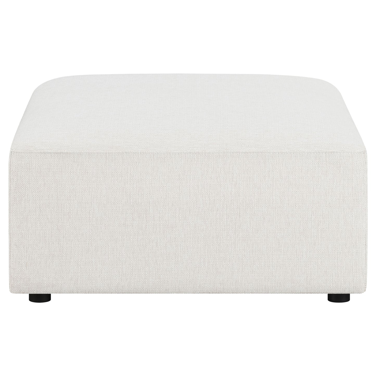 Freddie Upholstered Square Ottoman Pearl