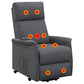 Herrera Power Lift Recliner with Wired Remote Charcoal