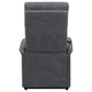 Herrera Power Lift Recliner with Wired Remote Charcoal