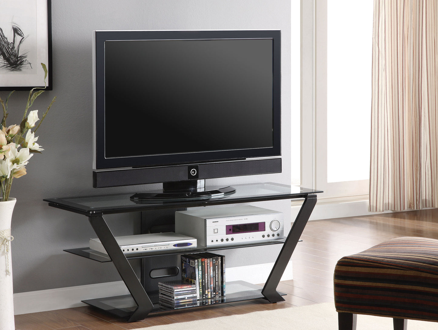 Donlyn 2-tier TV Console Black