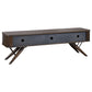 Valna Wood 71-inch TV Stand with Sliding Doors Walnut