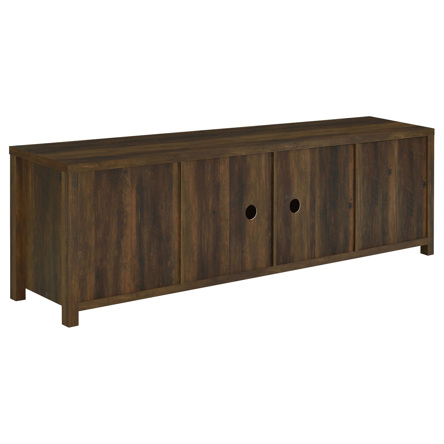 Madra 2-door Engineered Wood 79-inch TV Stand Dark Pine