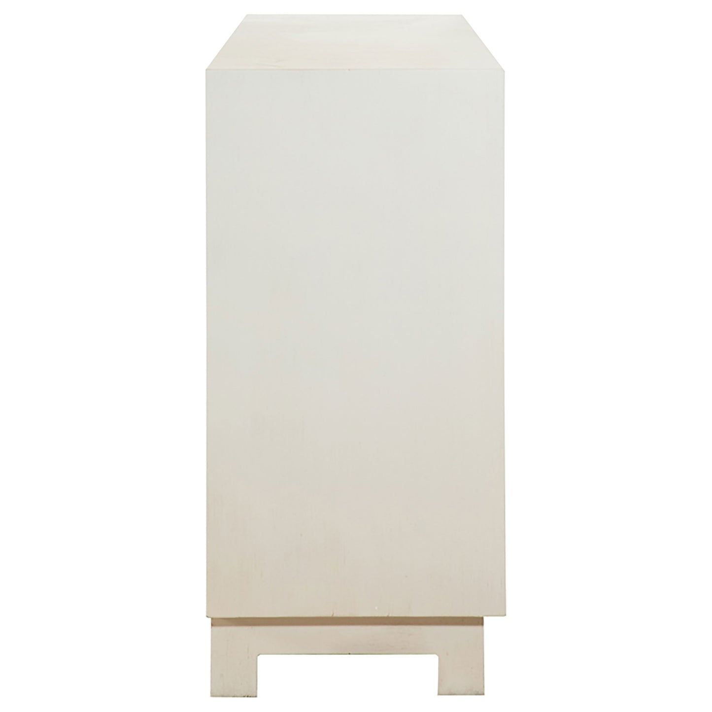 Voula Rectangular 4-door Accent Cabinet White and Gold