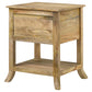 Russo 2-drawer Accent Table with Open Shelf Natural Mango