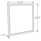 Noelle Square Wall Mirror with LED Lights