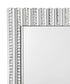 Aideen Rectangular Wall Mirror with Vertical Stripes of Faux Crystals