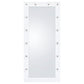 Zayan Full Length Floor Mirror With Lighting White High Gloss